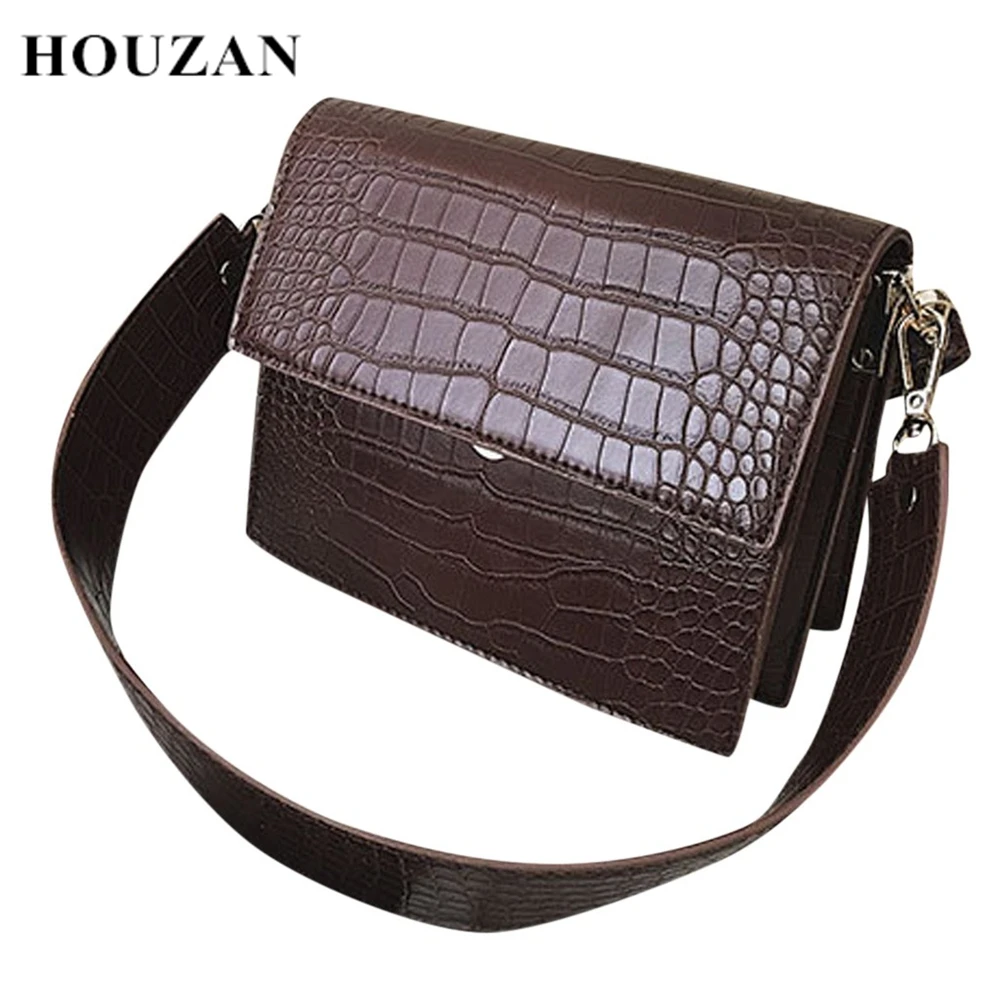 

Designer Crocodile Pattern Ladies Hand Messenger Crossbody Shoulder Bags For Women 2020 Luxury Girls Cross Body Handbags Satchel