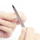 2 предмета Профессиональный Нержавеющаясталь пилочка для ногтей двойной боковой СГИБ шлифовального стержня Маникюр скраб для педикюра ногтей искусство инструменты Пилочки для ногтей