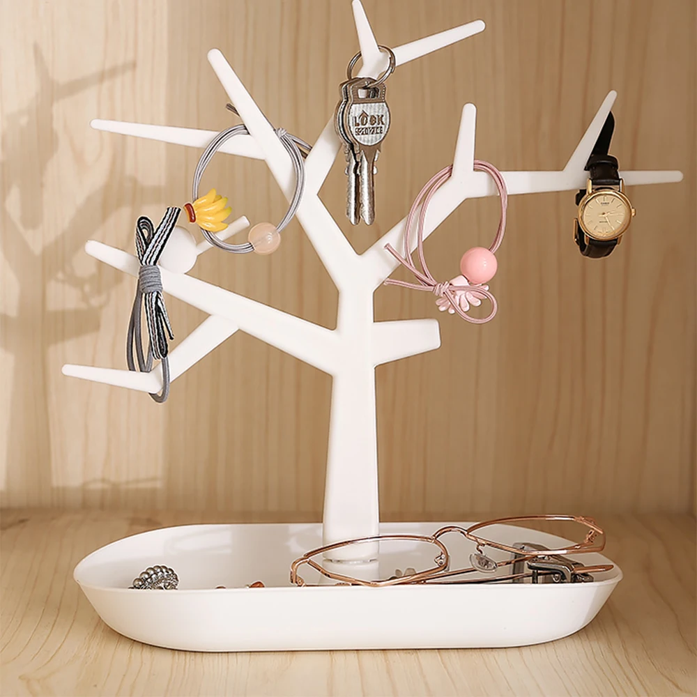 Branch desktop shelf storage display stand let go jewelry hanging earrings ring necklace box | Дом и сад