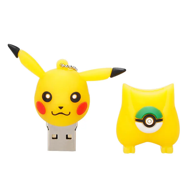 4 Usb флеш-накопитель 128 ГБ шариковая ручка эльфа 64 Гб pokemon Pikachu pendrive 32 ГБ 16 ГБ 8 ГБ 4 ГБ usb memory stick usb 2,0 - Цвет: 4
