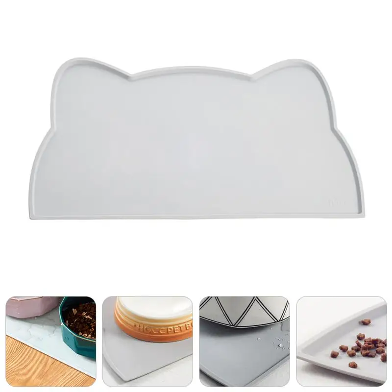 1 шт. силиконовый нескользящий коврик для кормления собак и кошек|Коврики