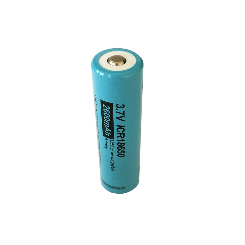 

For LI-ion battery 3.7 v 2600 mah 18650 Lithium Rechargeable Battery button top For Flashlight batteries