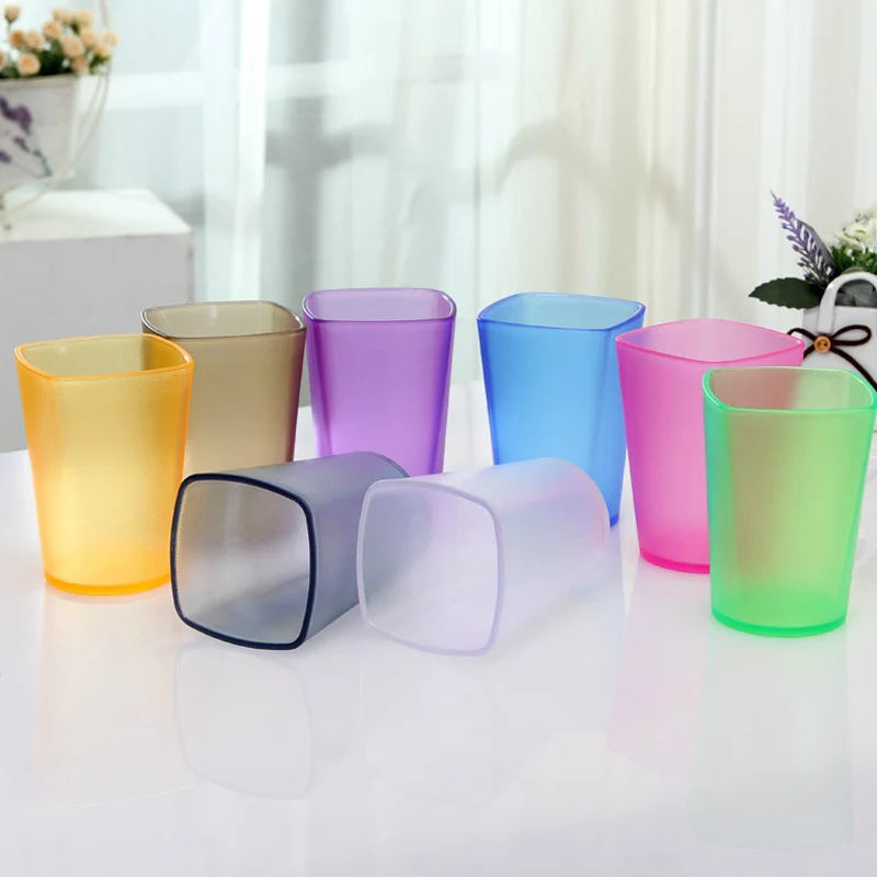 Цветная фотография Экологически чистая утолщенная полупрозрачная матовая чашка