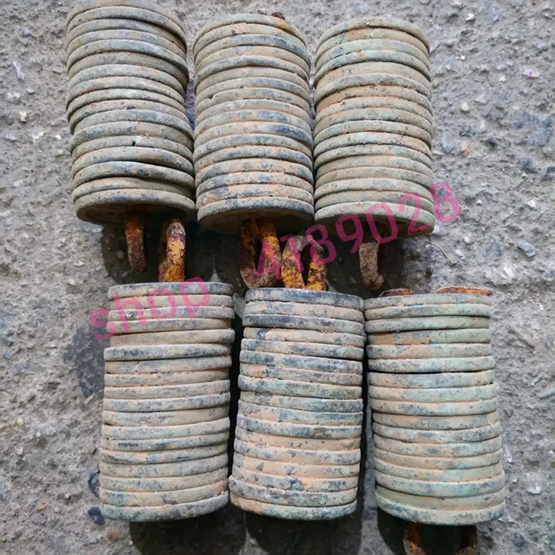 

The ten emperors of the Qing Dynasty copper cash, A string, Antiques collection