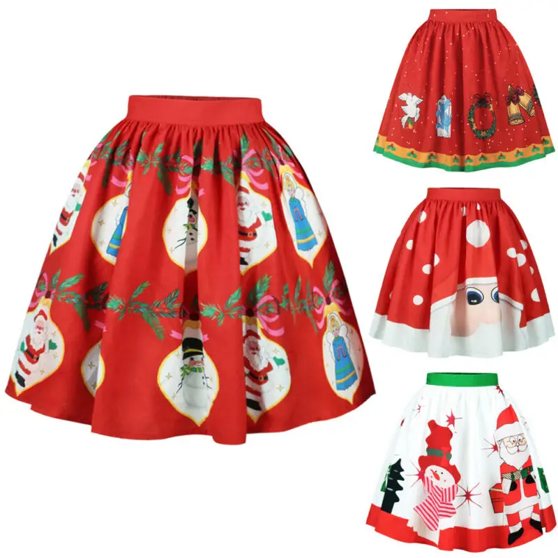 Модная женская короткая юбка с высокой талией трапециевидная принтом