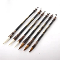 3pcsset wooden writing brushes wolf hair traditional ink chinese calligraphy set for painting drawing festival couplets