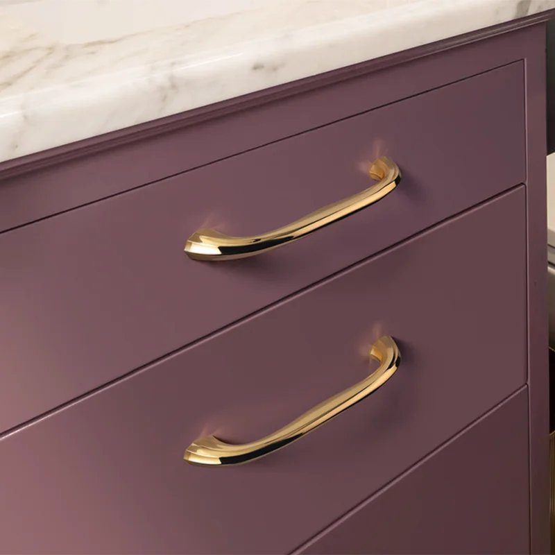 

European Bright Gold Drawer Knobs Affordable Luxury Cabinet Handle Cupboard Door Handle Cabinet Handles for Furniture Hardware