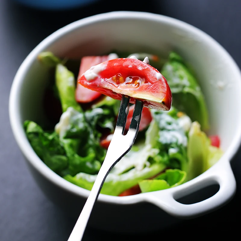 Бесплатная доставка столовые приборы утолщенная вилка из нержавеющей стали