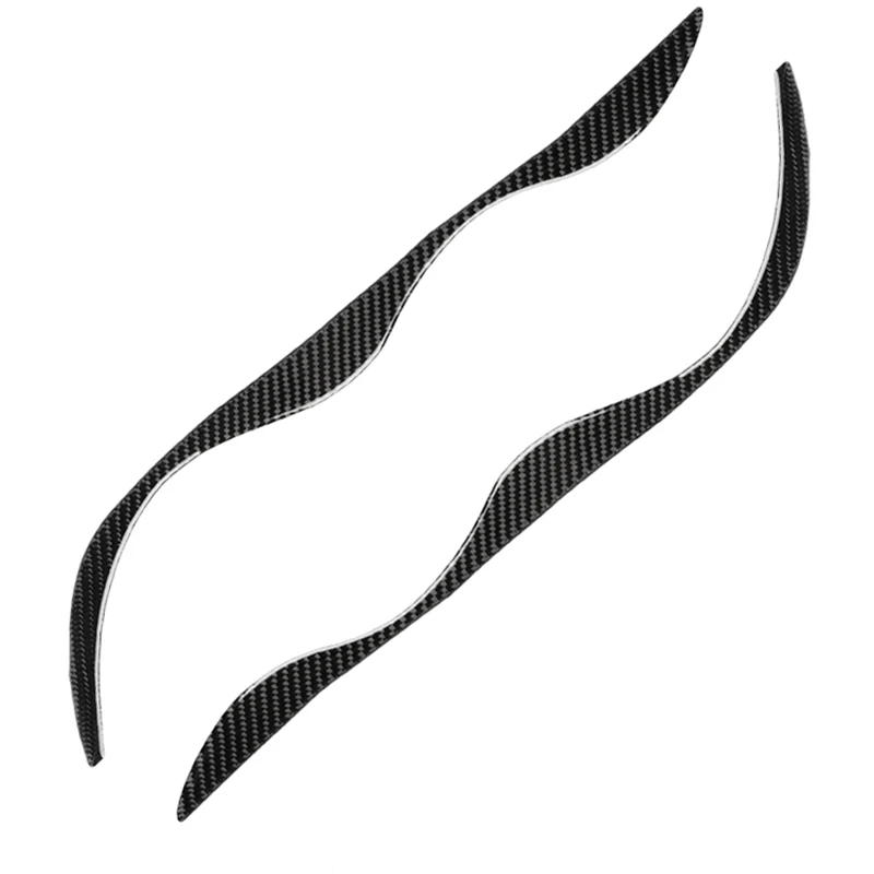 2 шт./компл. украшение для автомобильной фары наклейки из углеродного волокна BMW E46