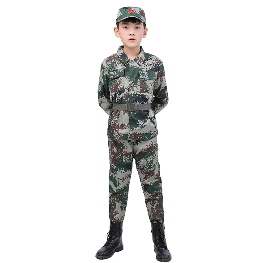 Детская Военная униформа для учеников комплект из тактической боевой куртки и