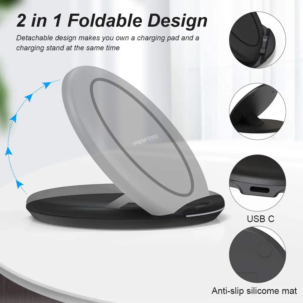 Беспроводное зарядное устройство Qi для Iphone X 8 11Pro подставка наушников 10 Вт
