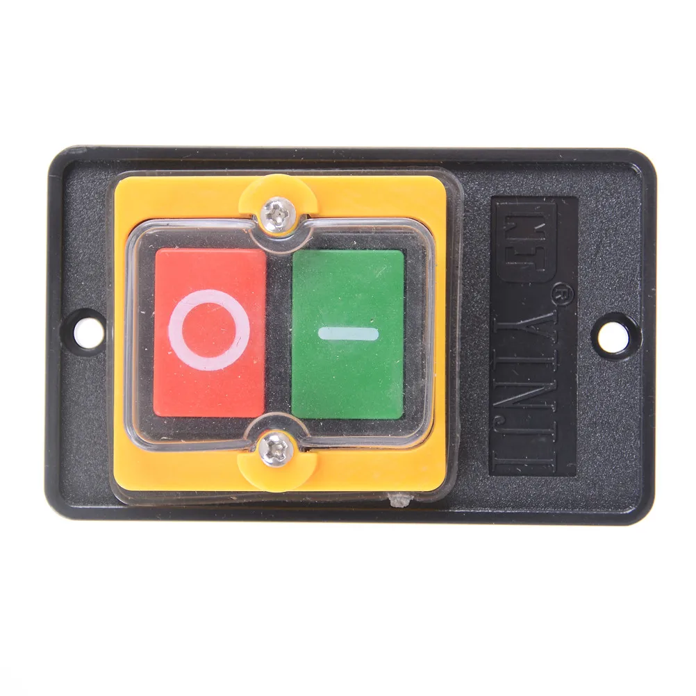 

10A 380V KAO-5 WaterProof ON/OFF Push Button Machine Drill Switch Plastic Motor New Arrival Switch Accessories