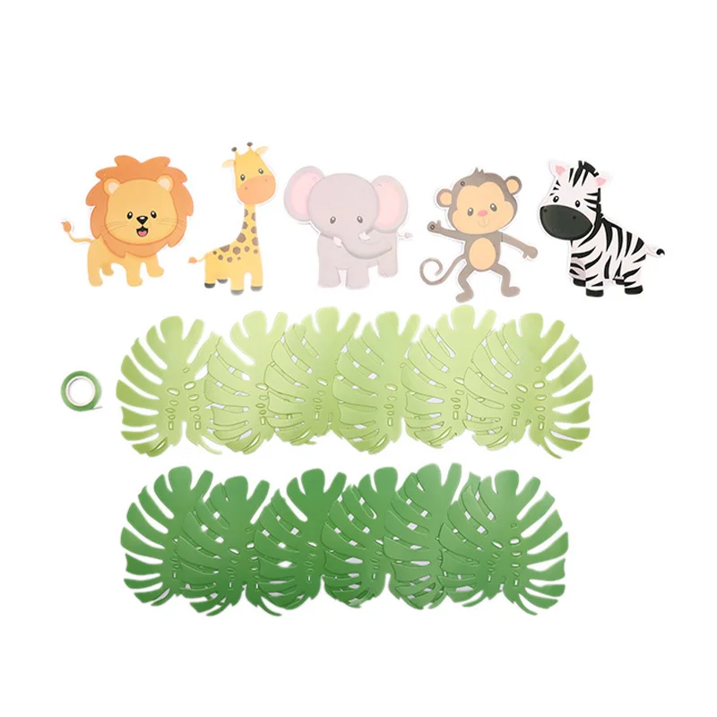 3 м новые Мультяшные животные джунгли тематические баннеры Рождество День