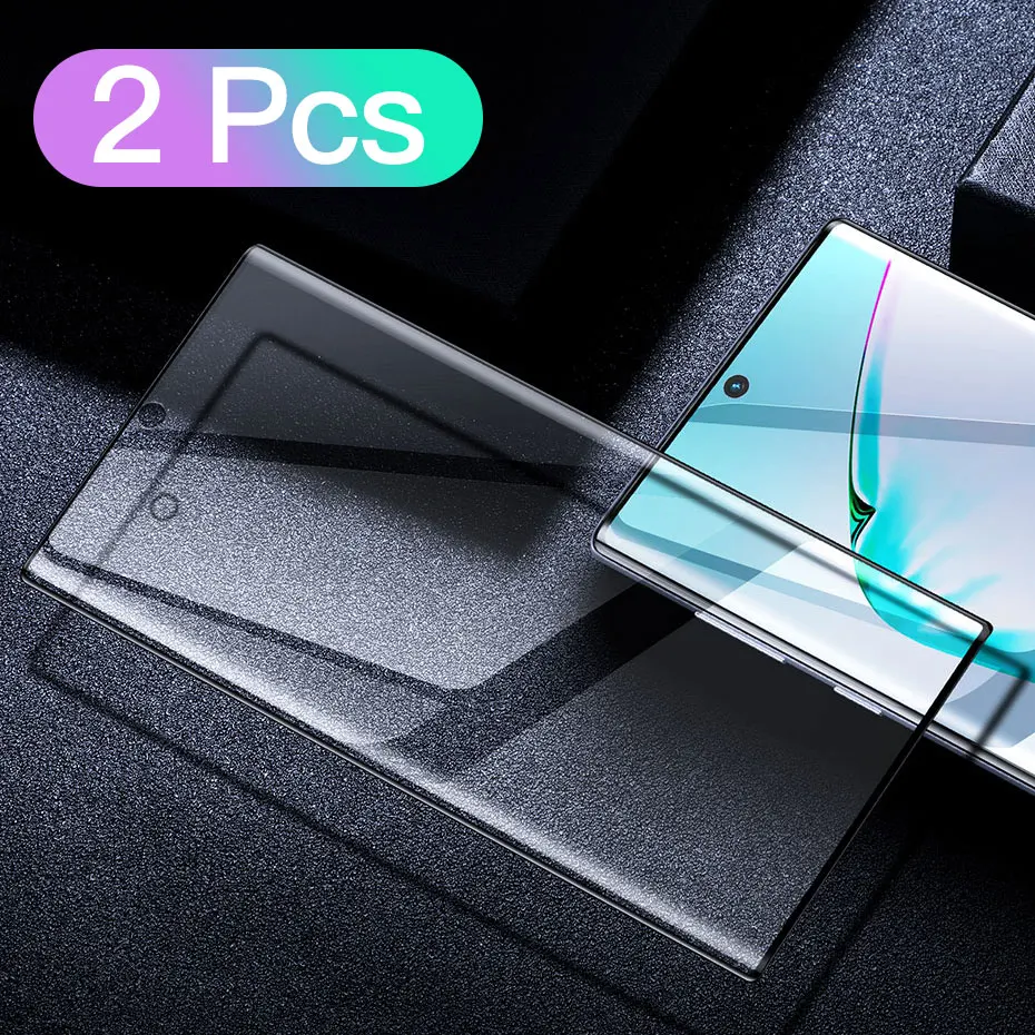 Baseus 2 шт протектор экрана для samsung Galaxy Note 10 Plus PET пленка 0,15 мм полное покрытие Передняя защитная пленка для Note 10 стекло - Цвет: High-definition
