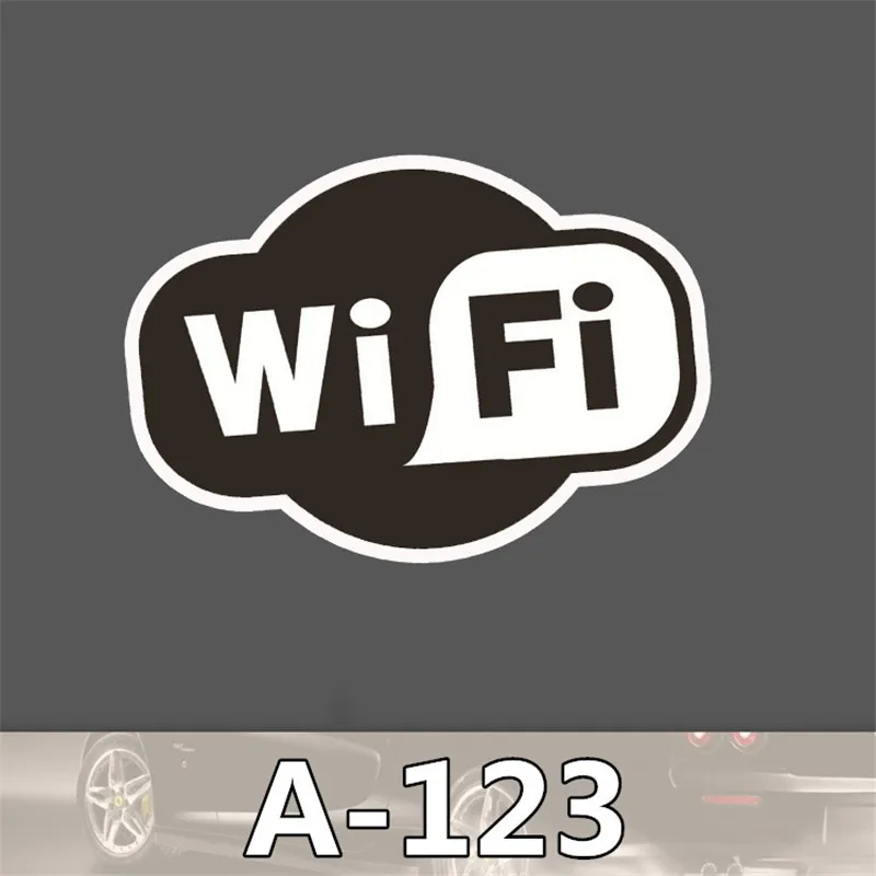 

50pcs/bag wifi logo Tip sticker travel skateboard trolley sticker body sticker cartoon graffiti PVC waterproof sticker A0116