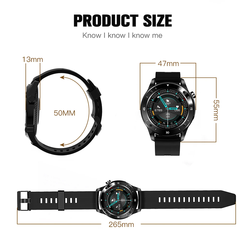 

Relogio Sport Smart Bluetooth Watch Fitness Tracker Heart Rate Sleep Fitness Tracker Smartwatch Man Women for Android Ios Phone