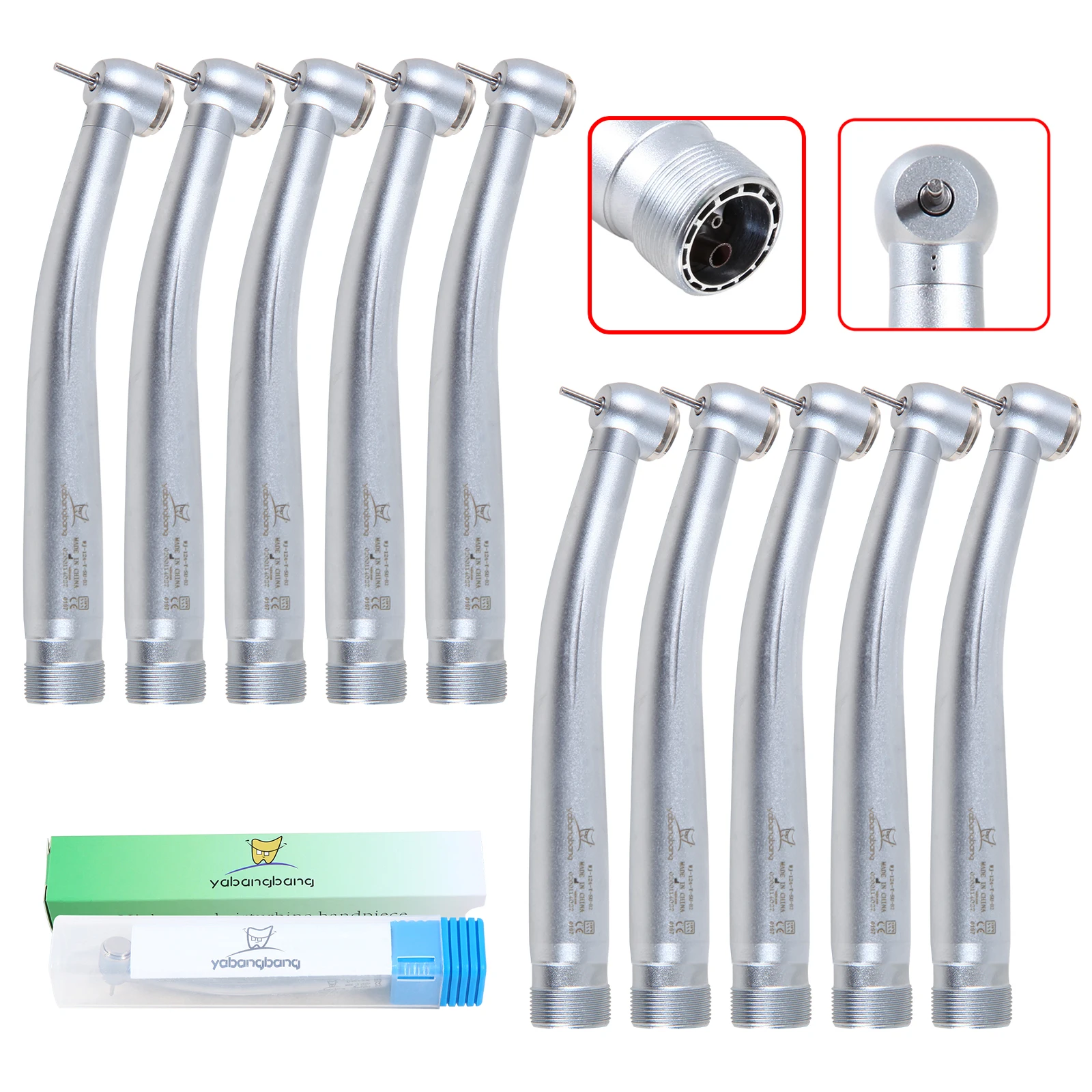 

10 шт., высокоскоростной наконечник для турбины с двумя отверстиями