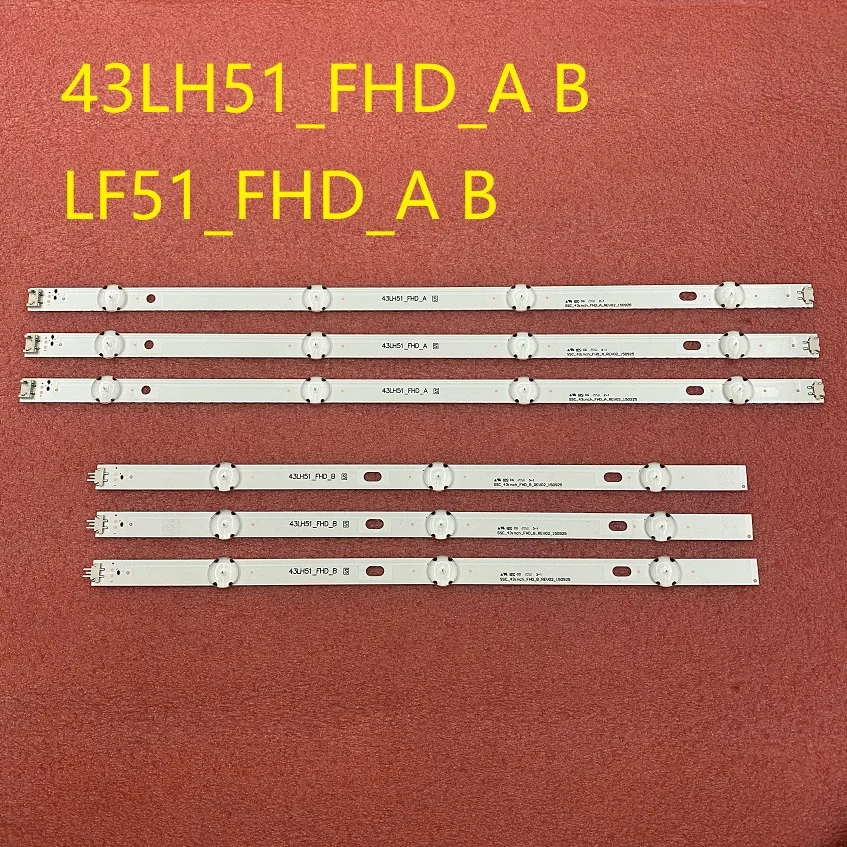Светодиодный полосы (6) для LG 43LH513V 43LF510V 43LF5100 43LH5100 43LH590 43LJ515V 43LH520V 43LH511T 43LH570V 43LH590V LF51