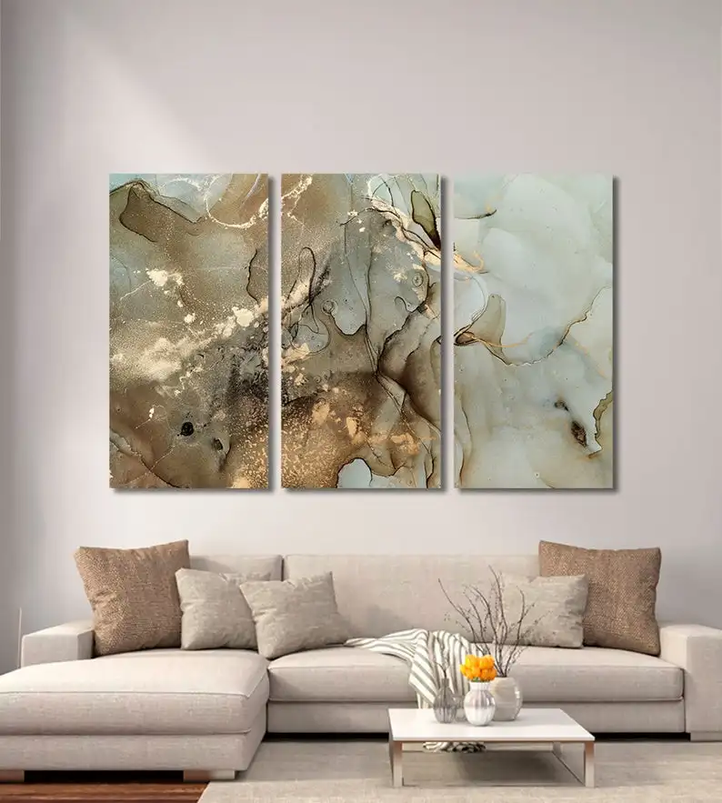 

Домашний декор для комнаты, искусство для гостиной, Современное абстрактное изображение, роскошное настенное искусство, картины на холсте