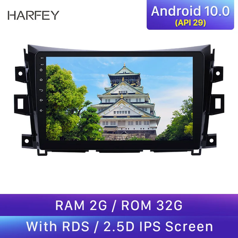 Автомагнитола Harfey Android 10 0 GPS для Renault Alask 2011-2016 Nissan NAVARA Frontier NP300 сенсорный экран 1