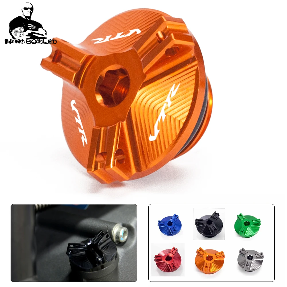 

Motorcycle Engine Oil Cup Cover Oil Filler Drain Plug Sump Nut Cap For Honda VFR1200F VFR1200 VFR 1200 F 1200F 2010-2016 2015