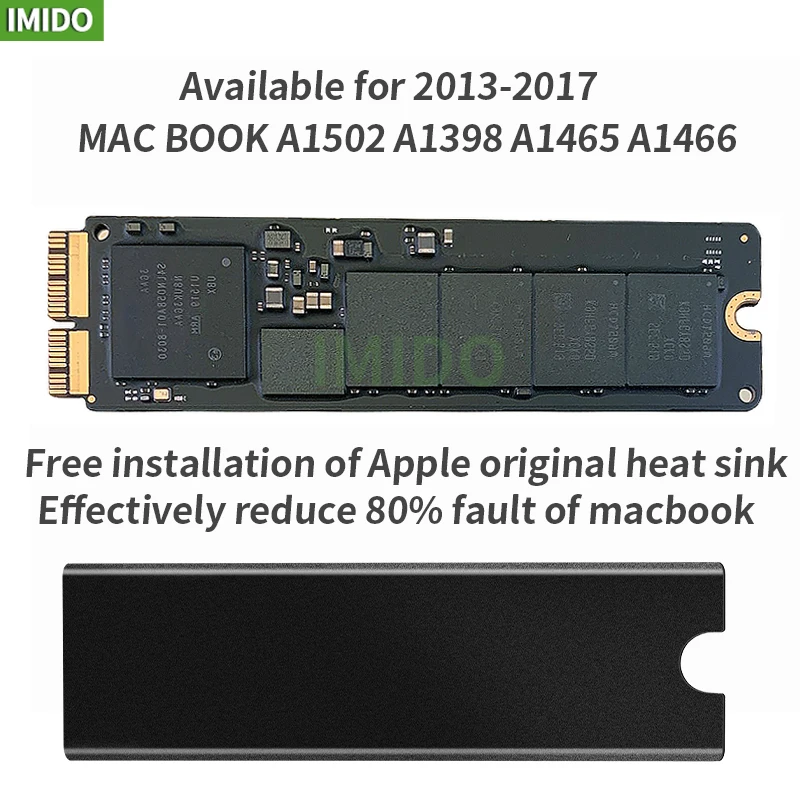 Оригинальный 256G 512G 1 ТБ SSD для 2013 2014 2015 Macbook Pro Retina A1502 A1398 Air A1465 A1466 Твердотельный