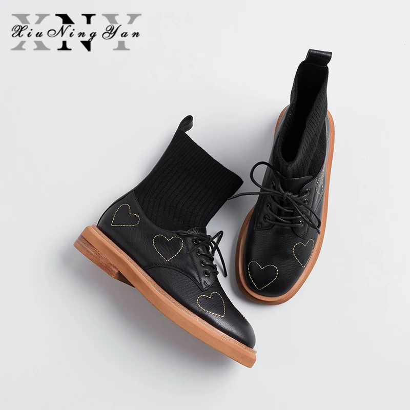 Модные женские повседневные ботинки короткие в европейском и американском стиле