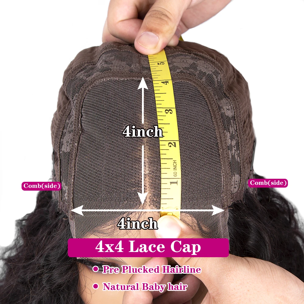

Brazilian Straight Hair Wig 150&180 Density Human Hair Wigs Short Bob Wig Straight Bob Wig 4x4 Lace Closure Wigs