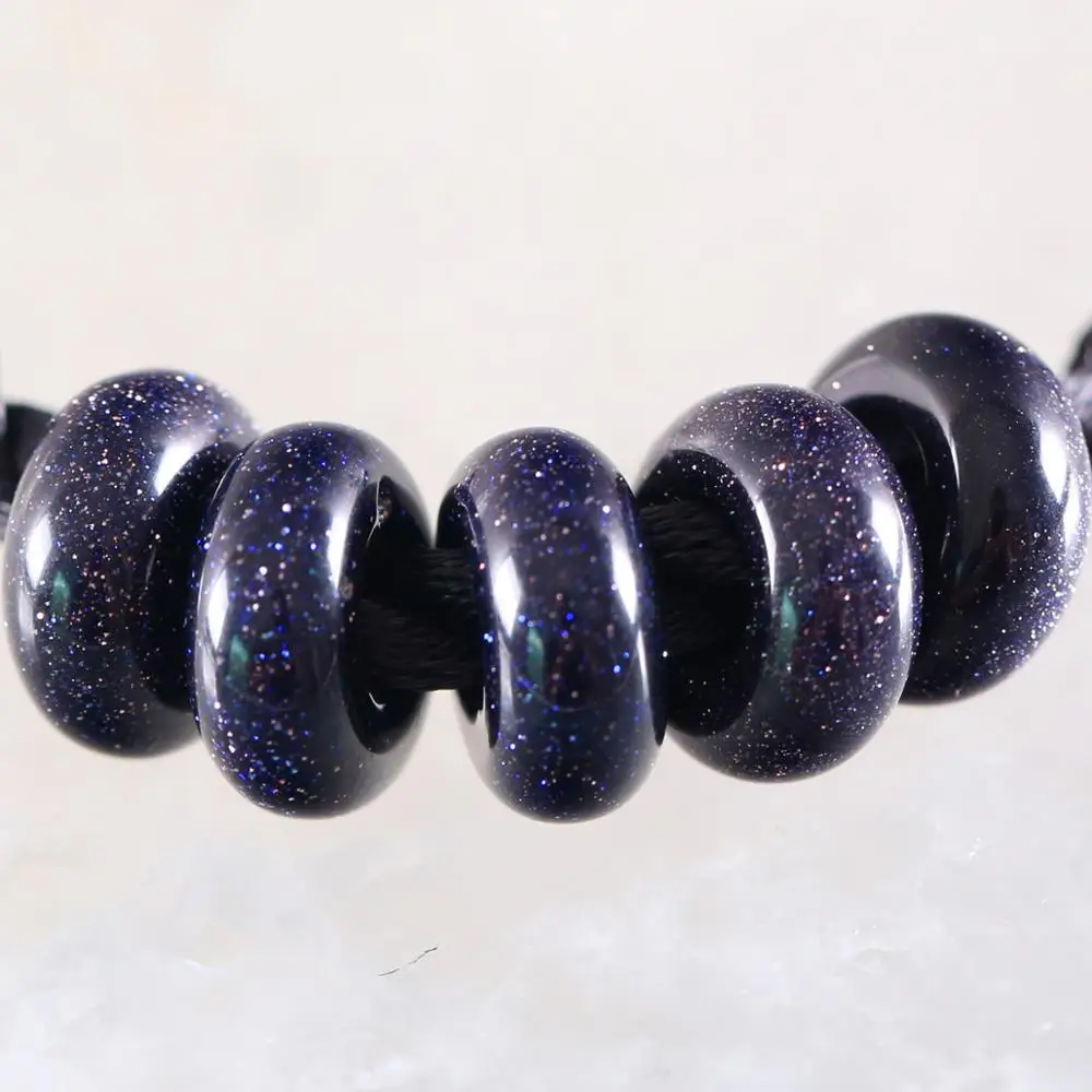 Бусины с большими отверстиями, из натурального камня, синего песчаника, 12 мм, для мужчин, женщин, для самостоятельного изготовления ювелирных изделий, колец, бусин с драгоценным камнем, K1056, 5 шт.