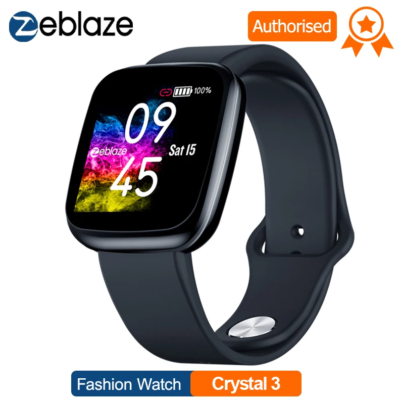 

Zeblaze Smart Watch Crystal 3 Smart Band 1.3 inch Screen Mulit Language WR IP67 Heart Rate Blood Pressure Long Battery Life IPS