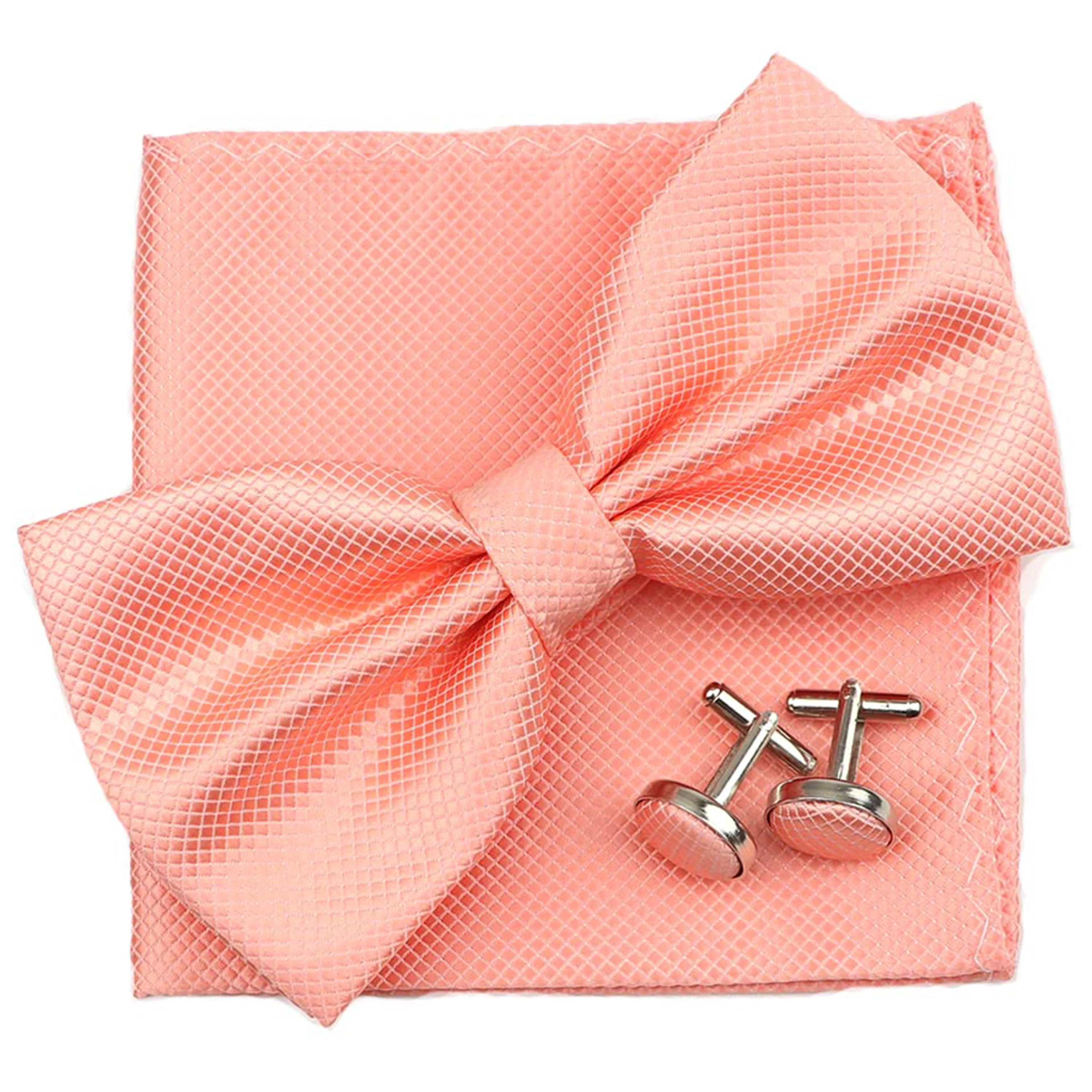 Мужской набор из 3 галстуков бабочек модный однотонный галстук бабочка