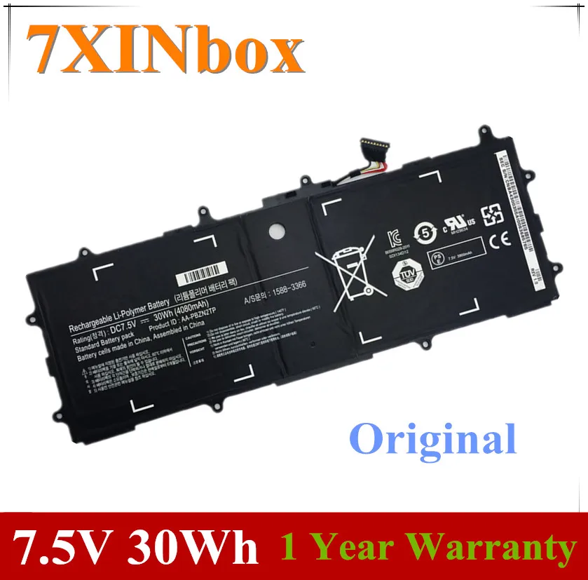 7XINbox 7 5 V 30Wh 4080mAh Аккумулятор для ноутбука AA-PBZN2TP Samsung XE500T1C 905s3g XE303 XE303C12 910S3G 915S3G ATIV BOOK