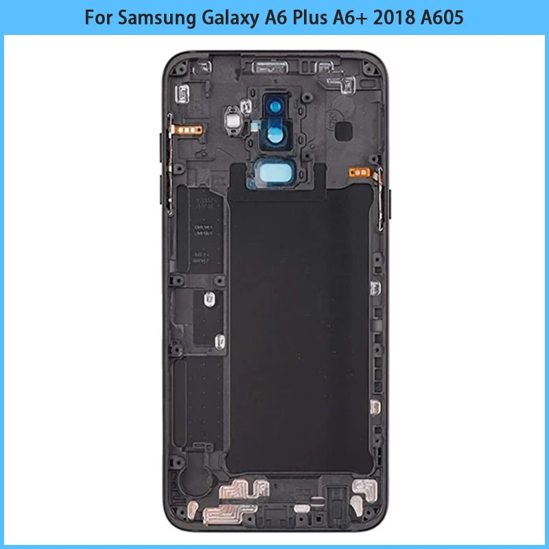 Новая крышка для аккумулятора A6 Plus Samsung Galaxy + 2018 A605 задняя кнопка регулировки