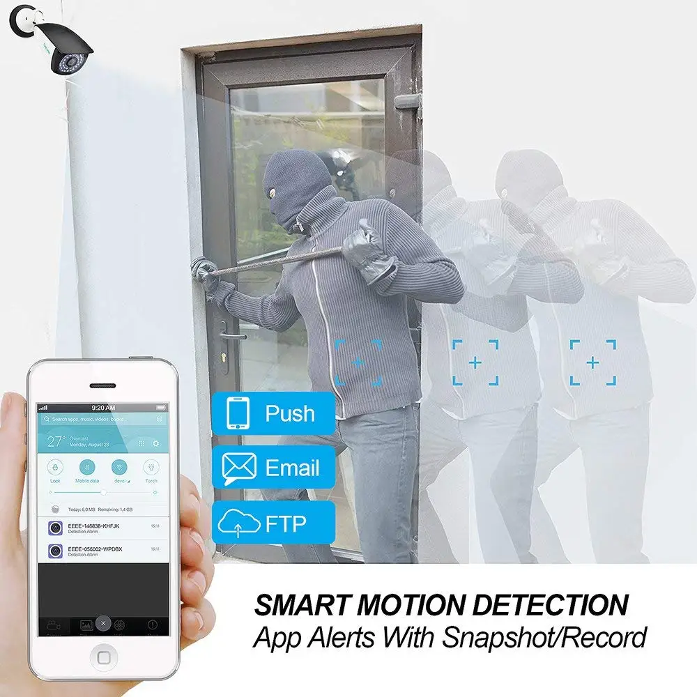 SV3C SV B06W HX 2MP 3MP 1080P 1296P IP66 Водонепроницаемая IP камера Видеонаблюдение CCTV Внутренняя