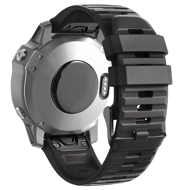 26 мм силиконовый отлично подходит для ремешок часов Garmin Fenix 6x 6 электронных