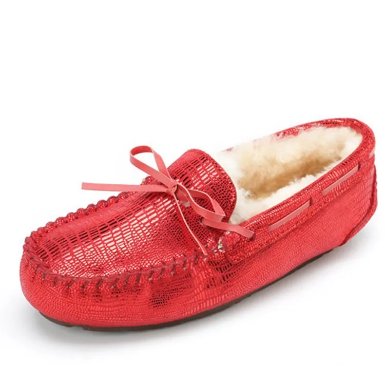 Женские Теплые ботильоны из натуральной коровьей кожи на плоской подошве | Обувь