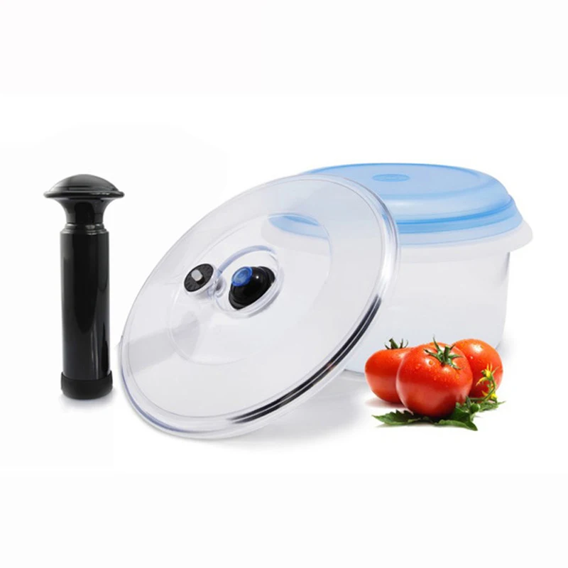 Вакуумная Крышка для контейнеров сохранения свежести продуктов с насосом банки