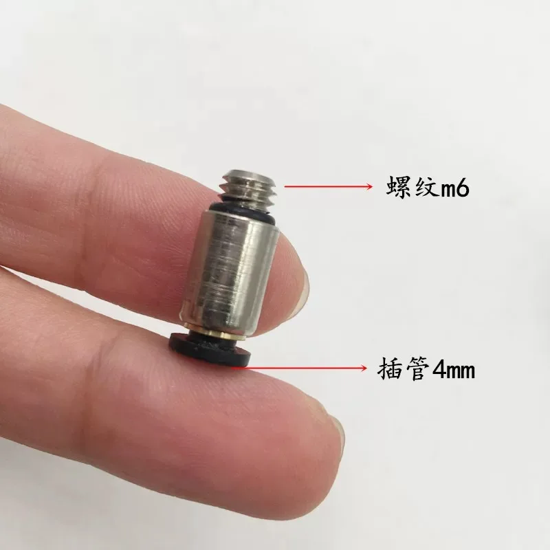 5PCS Pneumatic Miniature Trachea Quick Plug Connector Threaded Straight-through PC POC3/4/6MM-M3/5/6 Element | Строительство и