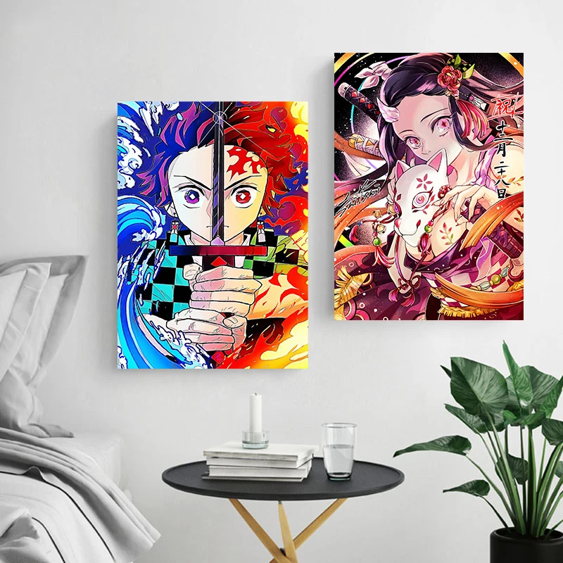 Плакат из аниме рассекающий демонов плакат с изображением черного клевера