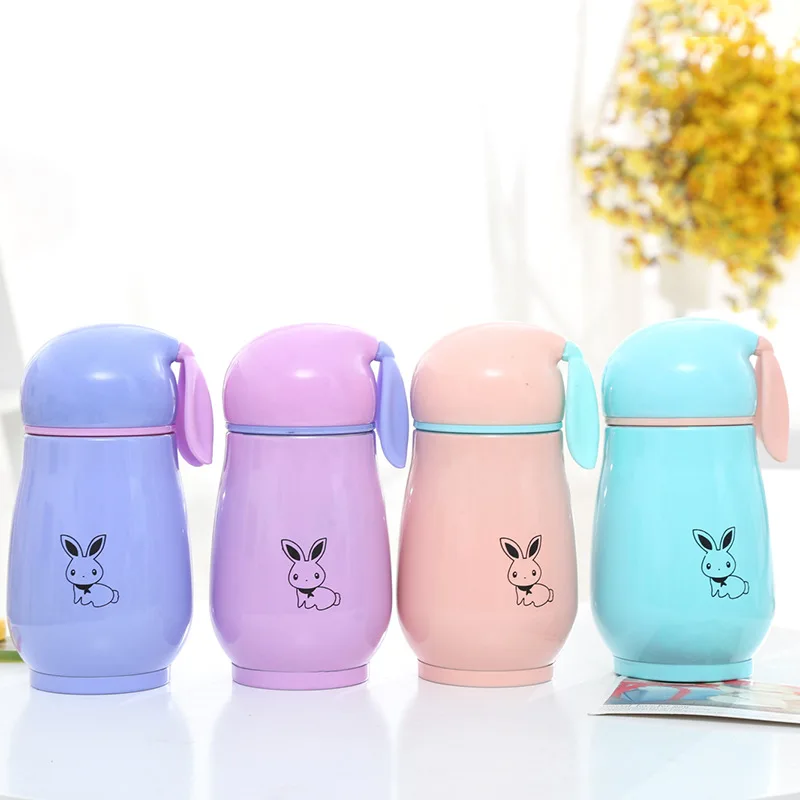 300 мл креативный модный портативный термос из нержавеющей стали кролик чашка для