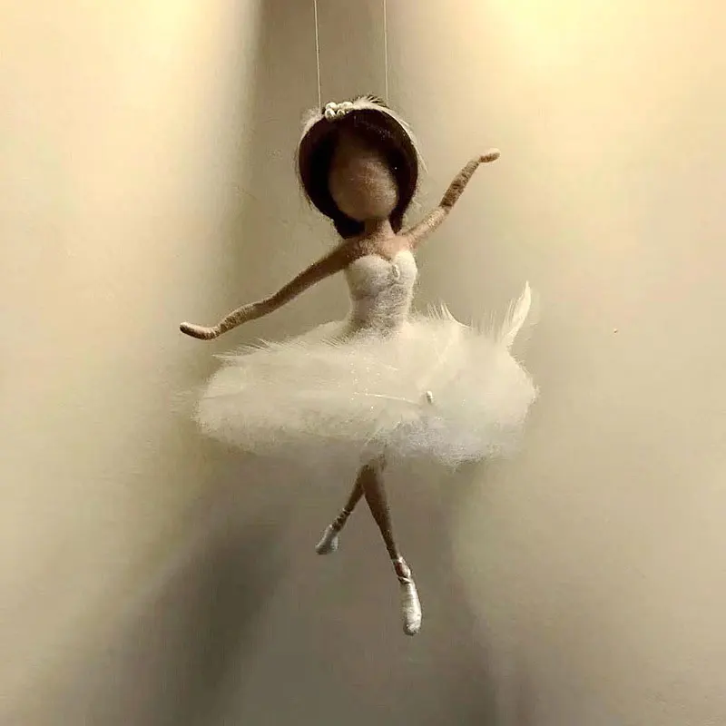 

Needle Felted Faires Dolls DIY Material and Instructions Wool Felting Craft Needle Felt Animal Kit Set Handmade DRSA889