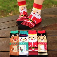 winter xmas unisex pattern printed anti sweat soft ankle socks as christmas gift