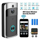 Дверной звонок Wi-Fi, умный видеодомофон с ночным видением, IP, ИК, камера безопасности