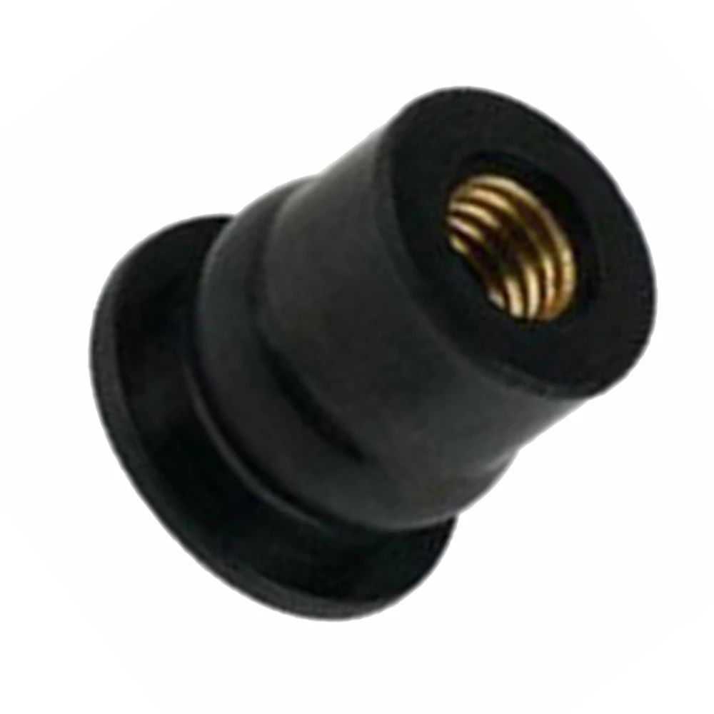

10Pcs Motorcycle M6 Rubber Well Nuts Blind Fastener Windscreen Windshield Fairing Cowl Riding Accessories Fastener Accessories