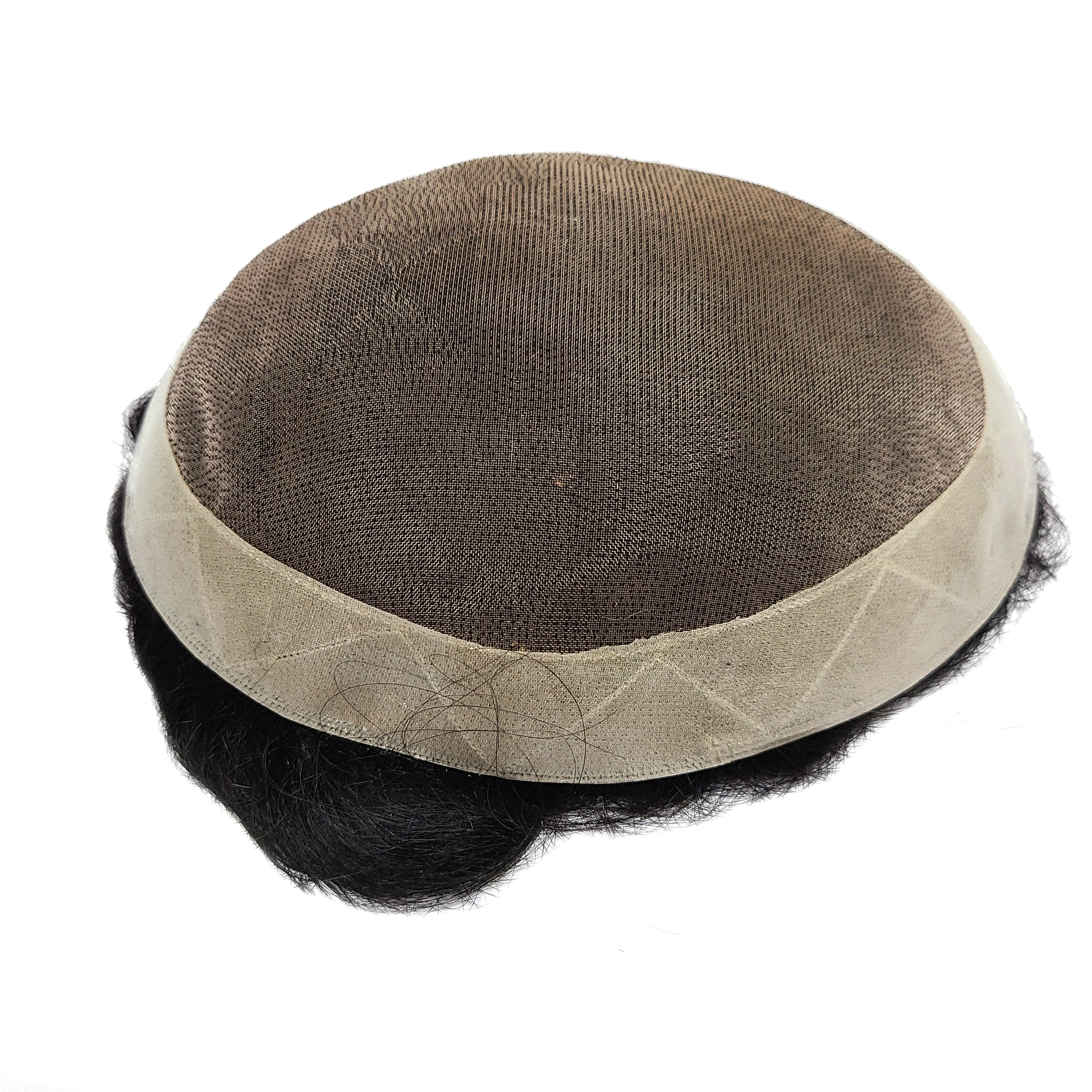 Мужской парик K.S тонкий моно полиуретановый прочный капиллярный протез