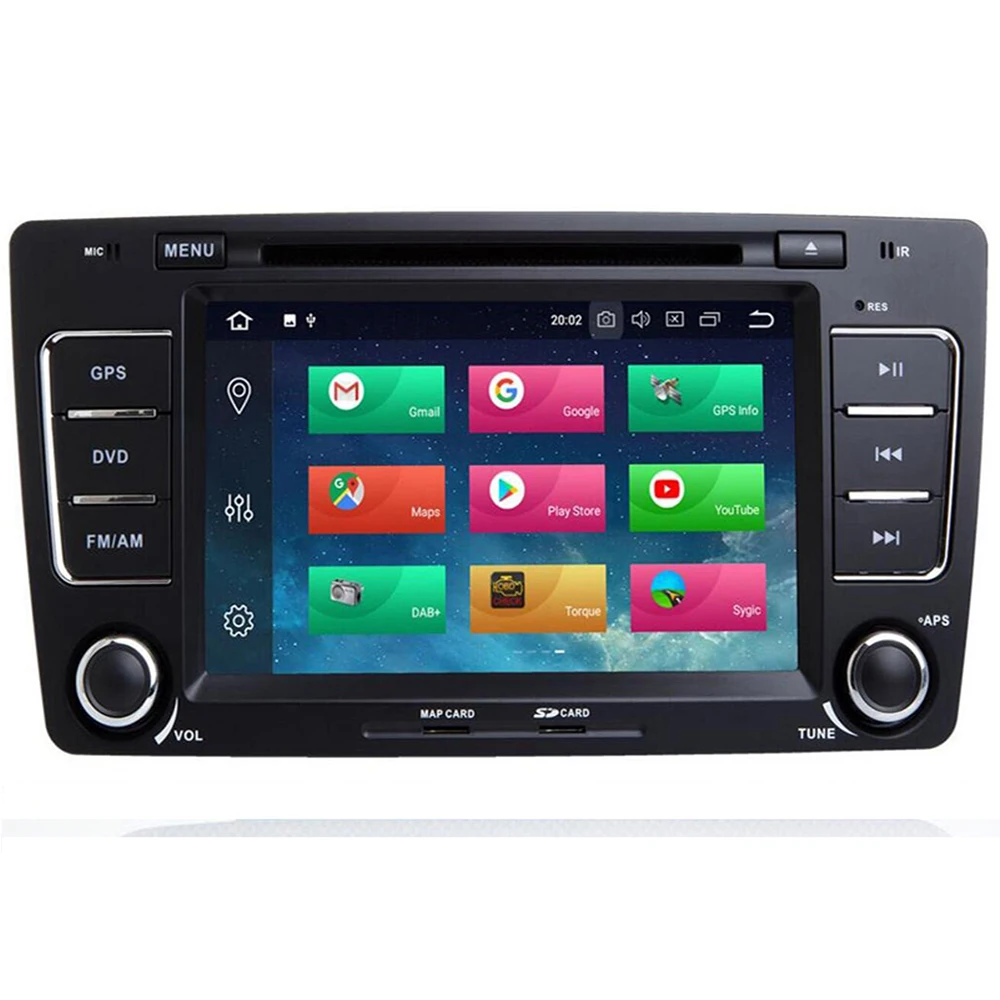 2 din 7 дюймов Восьмиядерный Android 10 автомобильное радио DVD GPS для Skoda Octavia 2009-2013 4 Гб ОЗУ
