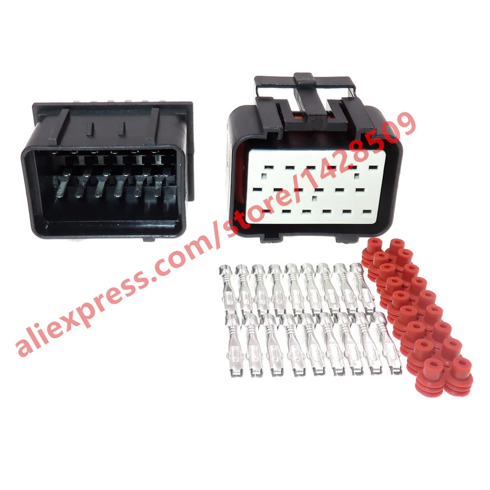 5 комплектов 18 Pin 344106-1 344107-1 гнездовой штекер из пластика Медь Way Tyco TE AMP