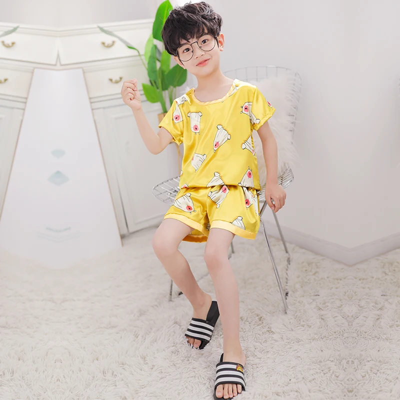 

boys short enfant garcon 2020 summer pyjama pokemon enfant pyjamas kids 2 -10 years kids pajamas sets boy pyjamasques