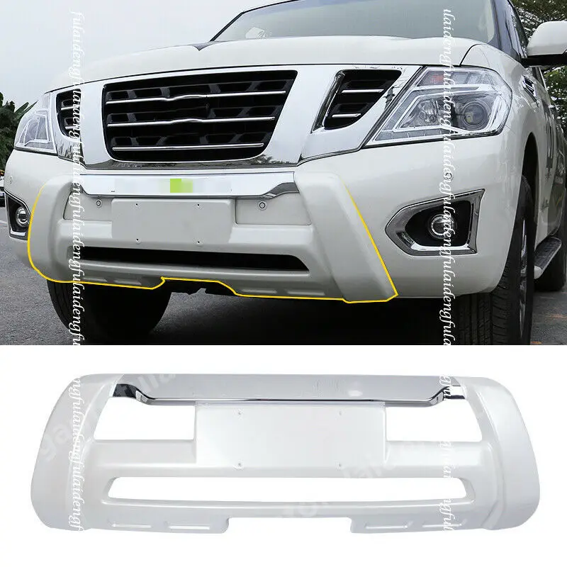 

Защитная накладка на передний бампер для Nissan Armada патруль Y62 2014-2019