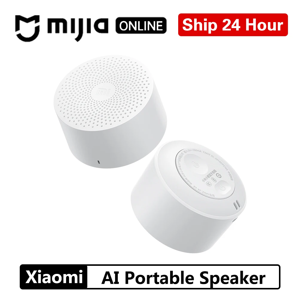Xiaomi AI портативный динамик Bluetooth Мини Спорт Музыка Аудио Динамик жизнь Мода Водонепроницаемый маленький динамик s AI динамик